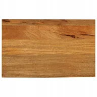Blaty meblowe i parapety okienne - Blat Stołu Z Naturalną Krawędzią 50X20X2,5CM Drewno Mango - miniaturka - grafika 1
