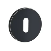 Klamki - Rozeta Na Klucz Krótka Okrągła Slim Czarny/Złoty Kuchinox - miniaturka - grafika 1