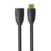 Kable - Przedłużacz HDMI 2m Vention VAA-B06-B200 (Czarny) - miniaturka - grafika 1