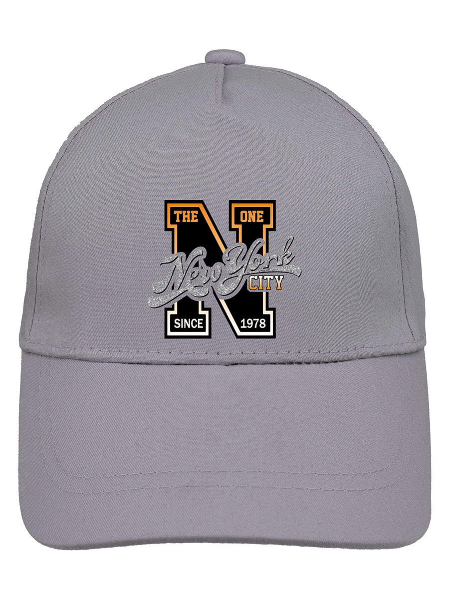 Chłopięca czapka z daszkiem NYC ciemnoszara Ambra Biz