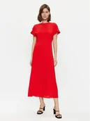 Sukienki - Tommy Hilfiger Sukienka codzienna WW0WW41869 Czerwony Relaxed Fit - miniaturka - grafika 1