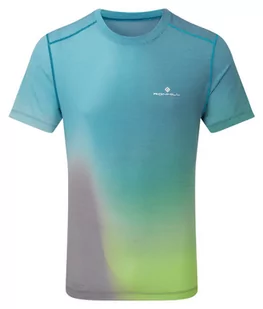 RONHILL Koszulka biegowa męska GOLDEN HOUR TEE zielona - Bielizna sportowa męska - miniaturka - grafika 1