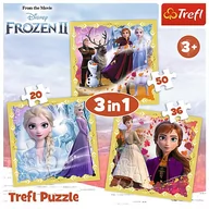 Puzzle - Trefl Puzzle 3w1 Moc Anny i Elsy - miniaturka - grafika 1