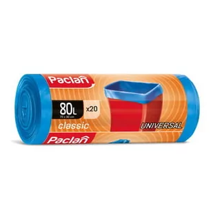Paclan 80l Worki na odpady Classic (20 sztuk) - Worki na śmieci - miniaturka - grafika 1