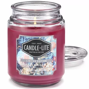 Candle-lite Everyday duża świeca zapachowa w szklanym słoju 18 oz 510 g - Sugar Plum Garland - Świece - miniaturka - grafika 1