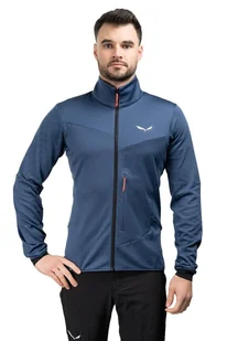 Salewa Bluza trekkingowa męska Sella Crevasse niebieska 52_XL - Bluzy męskie Salewa Bluza trekkingowa męska Sella Crevasse niebieska 52_XL - Bluzy męskie - miniaturka - grafika 1