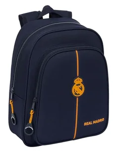 Safta REAL MADRID 2. WYPOSAŻENIE 24/25 - Plecak szkolny dla dzieci w różnym wieku, wygodny i wszechstronny, jakość i wytrzymałość, 27 x 10 x 33 cm, kolor granatowy, Granatowy, Estándar, Casual - Plecaki szkolne i tornistry - miniaturka - grafika 1