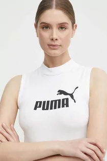 Koszulki sportowe damskie - Puma top damski kolor biały 673695 - grafika 1