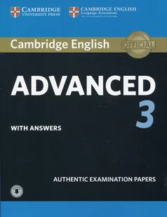 Cambridge English Advanced 3 with answers with Audio Cambridge University Press - Książki do nauki języka angielskiego - miniaturka - grafika 1