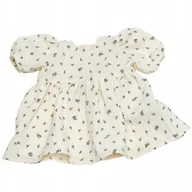 Domki dla lalek - Sukienka dla Miniland 38cm, Minikane 34cm, niebieskie kwiatuszki vintage - miniaturka - grafika 1