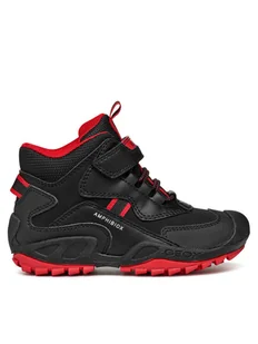 Geox Trzewiki Jr New Savage B Abx J261WB 050BU C0048 M Czarny - Buty dla chłopców - miniaturka - grafika 1