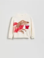 Spodnie i spodenki dla dziewczynek - Reserved - Sweter z grającą aplikacją - wielobarwny - miniaturka - grafika 1