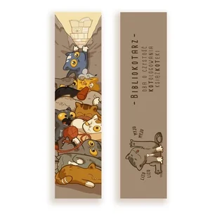 Zakładka kartonowa - Bibliokotarz - gadżet - Zakładki do książek - miniaturka - grafika 1