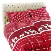 Pościel - Pościel 160 x 200 3cz Flanelowa XMASS Święta 1A - miniaturka - grafika 1