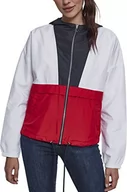 Kurtki damskie - Urban Classics Damska kurtka przejściowa Ladies 3-tonowy oversize Windbreaker, lekka Streetwear kurtka wsuwana, kolorowa kurtka, wielokolorowy (Navy/White/Fire Red 01243), S - miniaturka - grafika 1