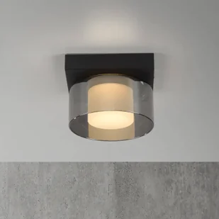 Paul Neuhaus Lampa sufitowa LED Rika, czarna, długość 15 cm - Lampy sufitowe - miniaturka - grafika 1