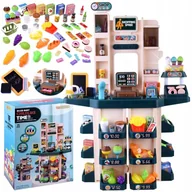 Zabawy w naśladowanie dorosłych - Supermarket Sklep spożywczy Kasa fiskalna + 71 ele akcesoria Dźwięk ZA4279 - miniaturka - grafika 1