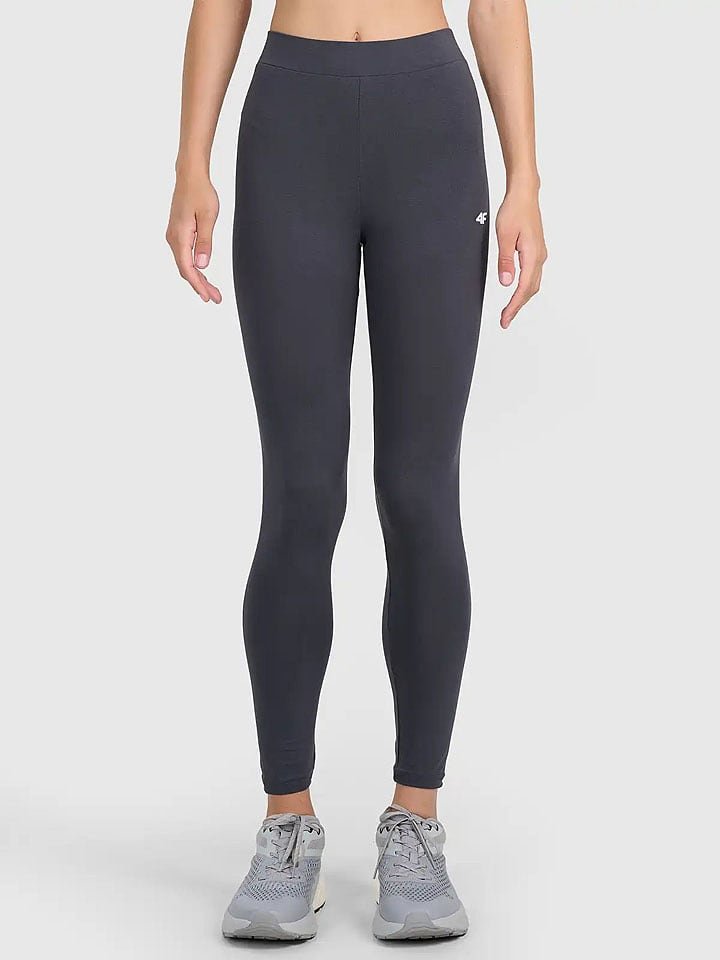 4F Legginsy w kolorze antracytowym