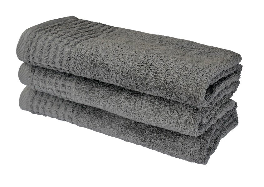 Ręcznik kąpielowy z bawełny, mięsisty, 500 g/m² Uno 50x100cm ciemnoszary