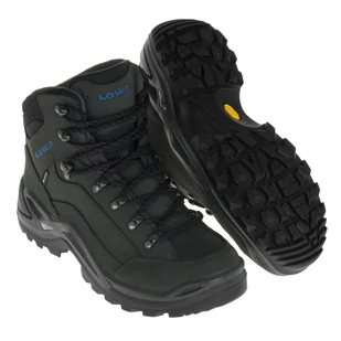 Buty trekkingowe turystyczne Lowa Renegade Gtx MID Anthracite/Blue 46 - Buty trekkingowe męskie - miniaturka - grafika 1