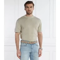 Swetry męskie - BOSS ORANGE Sweter Kruccio | Regular Fit | z dodatkiem lnu - miniaturka - grafika 1