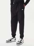 Spodnie sportowe męskie - Kappa Spodnie dresowe 351Y41W 005 Czarny Regular Fit - miniaturka - grafika 1