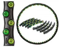 Pozostały sprzęt i akcesoria do ćwiczeń - HULA HOP Z MASAŻEREM 98cm Z MAGNESAMI #H1 - miniaturka - grafika 1