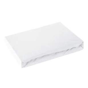 Prześcieradło jersey z gumką  140x200 cm Eurofirany biały - Prześcieradła - miniaturka - grafika 1