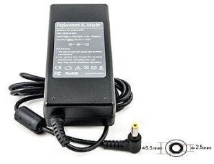 Zasilacz do laptopa Extra Digital ED 220V 90W įkroviklis, vietoj HP, 18.5V