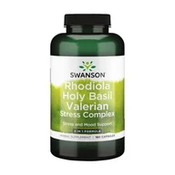 Przeziębienie i grypa - SWANSON Full Spectrum Rhodiola Holy Basil Valerian Stress Complex 180 Kapsułek - miniaturka - grafika 1