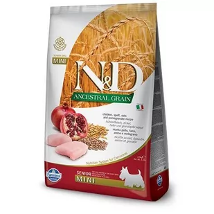 Farmina Ancestral Grain Chicken&Pomegranate Senior MIni&Medium 2,5 kg - Sucha karma dla psów - miniaturka - grafika 1