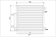Chłodnice - Chłodnica klimatyzacji VALEO 822578 42366121 CHEVROLET - miniaturka - grafika 1