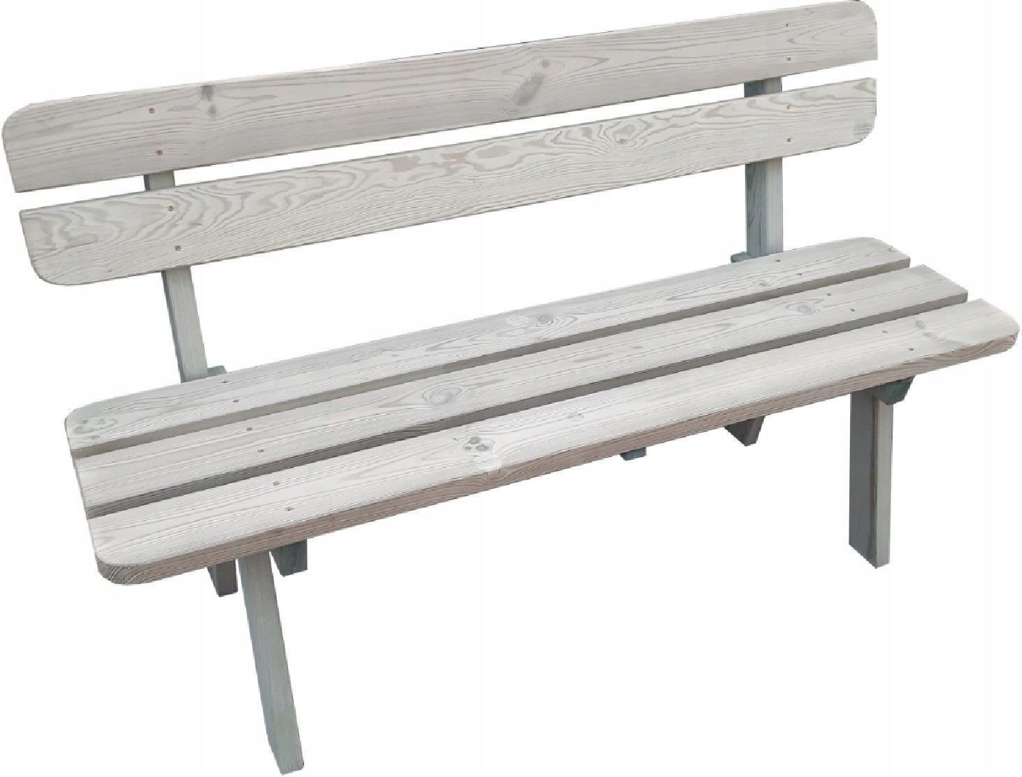 Ławka ogrodowa drewno sosnowe zielona ławka parkowa ławka z oparciem ławka meble ogrodowe solidna 9859