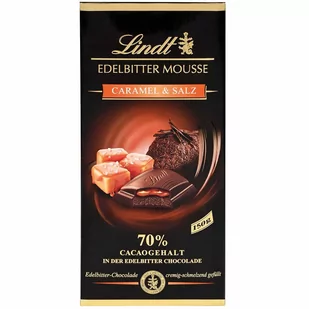 LINDT czekolada Edelbitter Mousse Caramel-Salz 150g - Czekolada - miniaturka - grafika 1