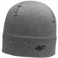 Czapki damskie - Czapka 4F FNK F054 szary melanż 4FAW23AFCAU055 25M L/XL - miniaturka - grafika 1