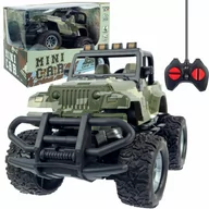 Zabawki zdalnie sterowane - Samochód Zdalnie Sterowany Jeep Wojskowy Rc Światła - miniaturka - grafika 1