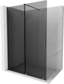 Ścianki i drzwi prysznicowe - Mexen Velar ścianka prysznicowa rozsuwana Walk-in 140 x 200 cm, grafit 8 mm, gun metal - 871-140-000-43-95 - miniaturka - grafika 1