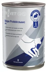 Trovet Unique Protein UPR Królik dla psa i kota puszka 400g DLA ZAMÓWIEŃ + 99zł GRATIS! - Mokra karma dla kotów - miniaturka - grafika 1
