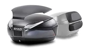 Kufry i sakwy motocyklowe - Shad Top Case SH48 Grey Carbon + SCHIENALINO - miniaturka - grafika 1