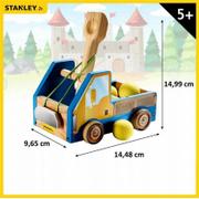 Zabawki konstrukcyjne - Samochód katapulta do złożenia Stanley - miniaturka - grafika 1