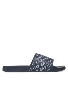 EA7 Emporio Armani Klapki 7X000109 AF15125 MB198 Granatowy - Klapki i japonki męskie - miniaturka - grafika 1