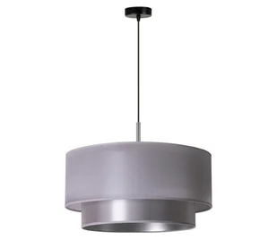 Duolla - Żyrandol na lince NANTES 1xE27/15W/230V śr. 45 cm srebrny - Lampy sufitowe - miniaturka - grafika 1