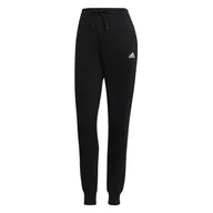Spodnie damskie - Spodnie adidas Essentials French Terry Logo GM5526 - czarne - Adidas - miniaturka - grafika 1