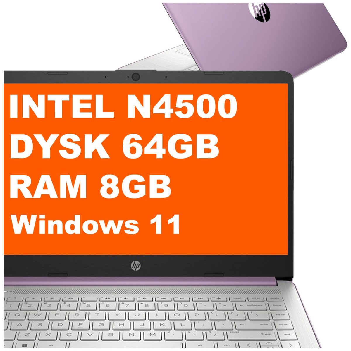 HP 14-dq3140nr / B8SU1UA / Intel N4500 / 8GB / 64GB eMMC / Intel UHD / 14