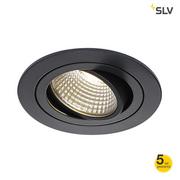 Lampy sufitowe - Spotline Reflektorek wpuszczany NEW TRIA DL ROUND set - Czarny (113900) - - miniaturka - grafika 1