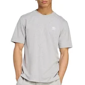 Koszulki męskie - Koszulka męska adidas Originals Trefoil Essentials JY6267 - szara - miniaturka - grafika 1