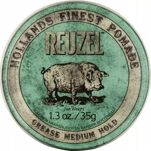 Reuzel, Grease Medium Hold Pomade, Pomada Do Modelowania Fryzur Dla Mężczyzn, Nabłyszcza, Zapobiega Elektryzowaniu, 35 G - Pomada do włosów - miniaturka - grafika 1