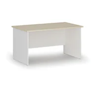 Biurka - Biurko proste PRIMO WHITE, 1400 x 800 mm, biały/brzoza - miniaturka - grafika 1