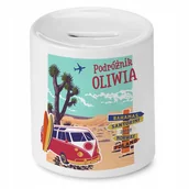 Skarbonki - Skarbonka 330 ml Dla Oliwii Córki Dziecka Prezent z Nadrukiem ze Zdjęciem + Opakowanie na prezent (wzór 01) - miniaturka - grafika 1