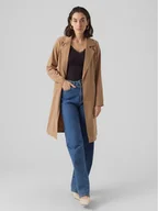 Płaszcze damskie - Vero Moda Trencz Billie Daisy 10281638 Brązowy Regular Fit - miniaturka - grafika 1